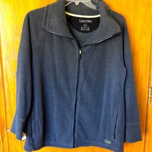 Calvin Klein Performance zip up fleece sweatshirt.